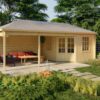 Goedkooptuinhuis Paiva 1 Blokhut - Tuinhuis Paiva | 44 mm | vuren onbehandeld