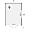 Goedkooptuinhuis Pamplona 2 Blokhut - Tuinhuis Pamplona | 34 mm | vuren onbehandeld