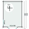 Goedkooptuinhuis Peggie grondplan Blokhut - Tuinhuis Peggie | 40 mm | onbehandeld
