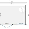 Blokhut - Tuinhuis Philip | 40 mm | vuren onbehandeld