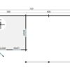 Goedkooptuinhuis Ragna 2 Blokhut - Tuinhuis Ragna | 40 mm | vuren onbehandeld