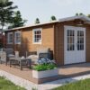 Blokhut - Tuinhuis Rick | 40 mm | onbehandeld