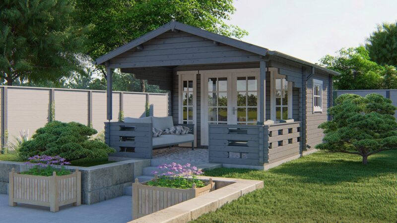Goedkooptuinhuis Sanstrov Blokhut - Tuinhuis Sanstrov | 44 mm | vuren onbehandeld