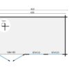 Goedkooptuinhuis Shannon grondplan Blokhut - Tuinhuis Shannon | 40 mm | onbehandeld