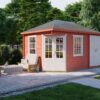 Goedkooptuinhuis Sigrid 1 Blokhut - Tuinhuis Sigrid | 28 mm | vuren onbehandeld