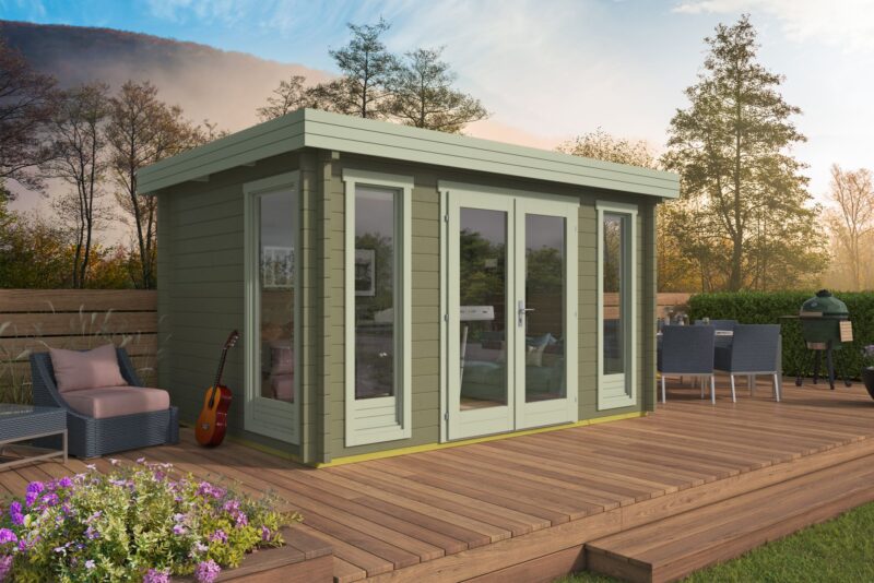 Goedkooptuinhuis Victoria 1 Blokhut - Tuinhuis Victoria | 58 mm | onbehandeld