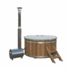 Hottub met externe RVS kachel Ø180 cm Thermowood