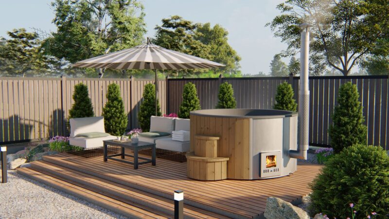 Hottub Deluxe ø200 cm Thermowood