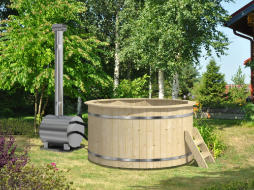Inter Houten Hottub Ø200 externe kachel