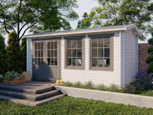 Blokhut - Tuinhuis Justine | 40 mm | vuren onbehandeld