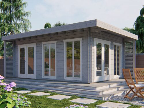OswtQAOePsFSKdNZWJoyFshfNkm5IDrCMk49PosJ.jpg Blokhut - Tuinhuis Hildegard | 44 mm | vuren onbehandeld