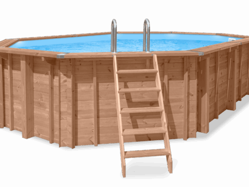 Luxe houten zwembad Cas Abou 814 x 460 x 138 cm