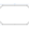 Luxe houten zwembad Cas Abou 814 x 460 x 138 cm