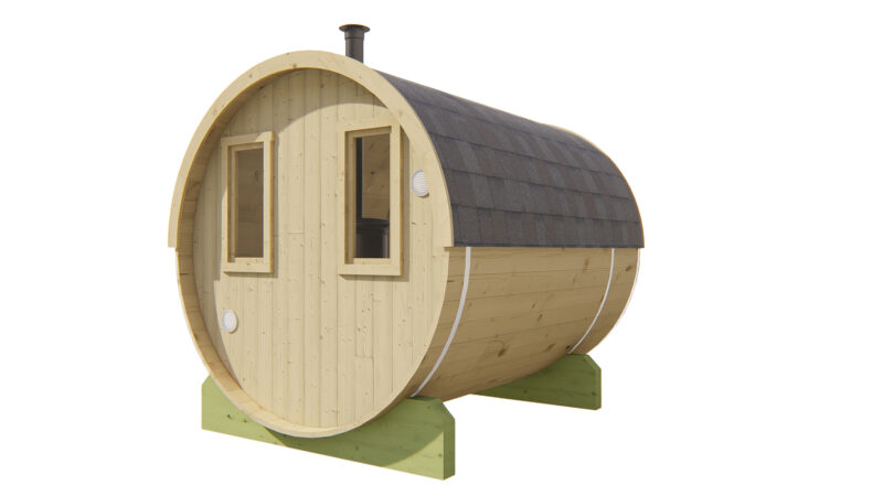 Saunabarrel | Ø205 x 250 cm | 38 mm | onbehandeld vuren