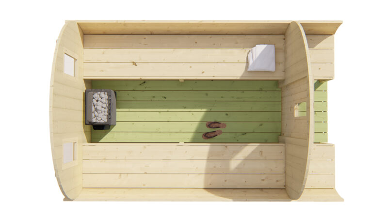 Saunabarrel | Ø205 x 300 cm | 38 mm | onbehandeld vuren