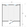 Saunabarrel | Ø205 x 250 cm | 42 mm | Thermowood