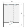Saunabarrel | Ø205 x 300 cm | 42 mm | Thermowood