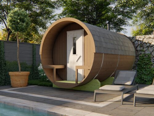 Saunabarrel | Ø205 x 350 cm | 42 mm | Thermowood