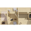 Sauna POD Tolva 480 cm | 38 mm | onbehandeld