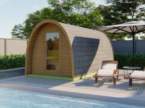 Sauna POD Tolva 480 cm | 42 mm | Thermowood