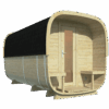 Sauna cube Rovaniemi 390 cm | 38 mm | onbehandeld
