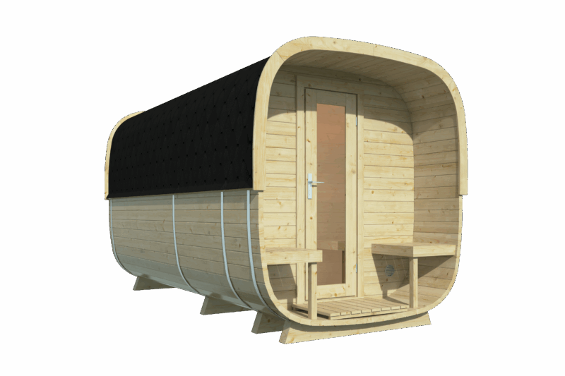 Sauna cube Rovaniemi 390 cm | 38 mm | onbehandeld