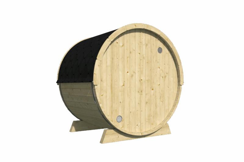 Saunabarrel | Ø205 x 160 cm | 38 mm | onbehandeld vuren