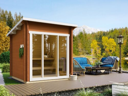 Sauna huis Tampere XXS | 40 mm | onbehandeld