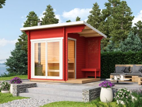Sauna huis Tampere XS | 40 mm | onbehandeld