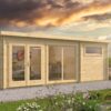 WWvGkCsKj9TgENnJOODYVOkYkoObxosFGSaiWW4N.jpg Blokhut - Tuinhuis Flow 2.0 | 40 mm | vuren onbehandeld
