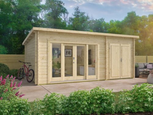 Blokhut - Tuinhuis Meg | 44 mm | onbehandeld