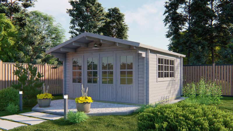 goedkooptuinhuis Blackpool 1 Blokhut - Tuinhuis Blackpool | 58 mm | vuren onbehandeld
