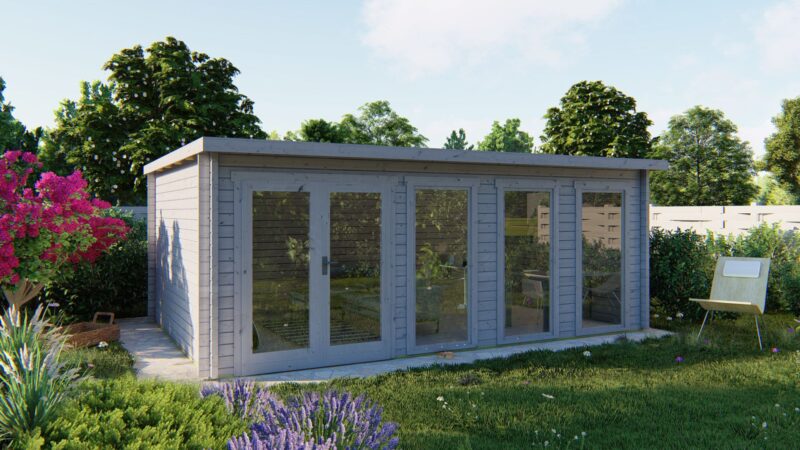 goedkooptuinhuis Gabriella 1 Blokhut - Tuinhuis Gabriella | 58 mm | onbehandeld