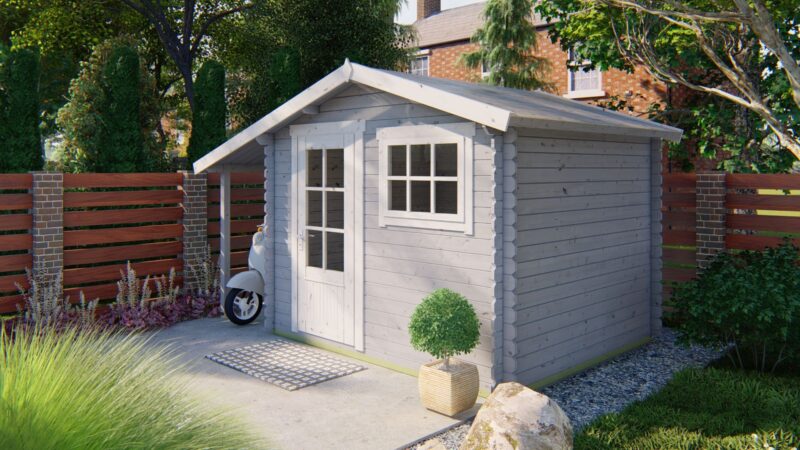 Blokhut - Tuinhuis Lars | 28 mm | vuren onbehandeld