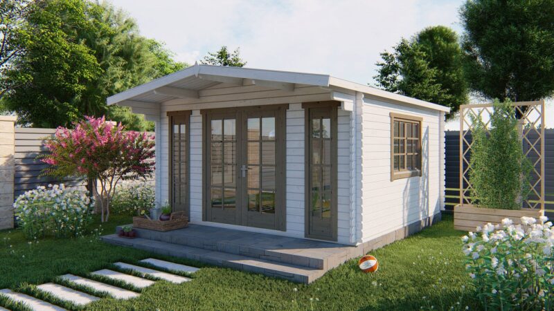 goedkooptuinhuis Laula 1 Blokhut - Tuinhuis Laula | 44 mm | vuren onbehandeld