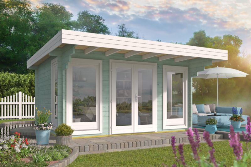 goedkooptuinhuis Lory 1 Blokhut - Tuinhuis Lory | 44 mm | vuren onbehandeld