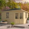 goedkooptuinhuis Lotte Blokhut - Tuinhuis Lotte | 44 mm | vuren onbehandeld
