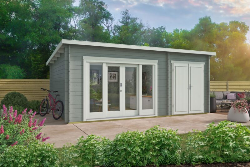 goedkooptuinhuis Meg 1 Blokhut - Tuinhuis Meg | 44 mm | onbehandeld