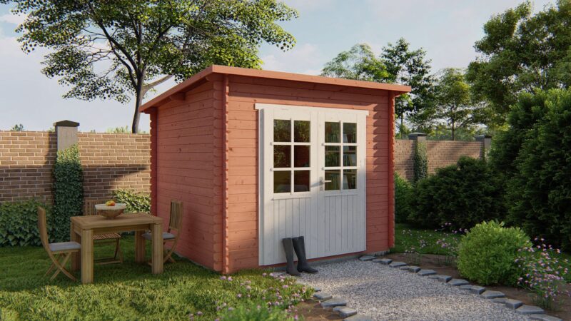 goedkooptuinhuis Mila 1 Blokhut - Tuinhuis Mila | 28 mm | vuren onbehandeld