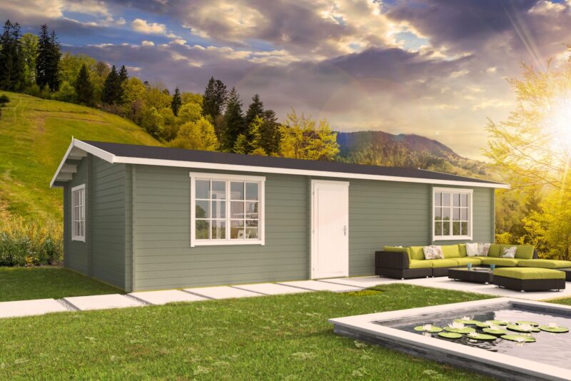 goedkooptuinhuis Navarra Blokhut - Tuinhuis Navarra | 44 mm | onbehandeld