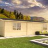 goedkooptuinhuis Navarra blank Blokhut - Tuinhuis Navarra | 44 mm | onbehandeld