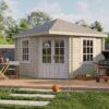 goedkooptuinhuis Nilsson 1 Blokhut - Tuinhuis Nilsson | 44 mm | vuren onbehandeld