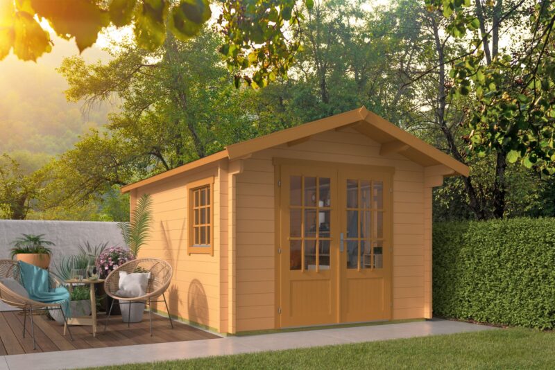 goedkooptuinhuis Peggie 1 Blokhut - Tuinhuis Peggie | 40 mm | onbehandeld
