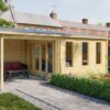 Blokhut - Tuinhuis Skeg | 44 mm | vuren onbehandeld