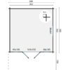 Blokhut - Tuinhuis Sören | 44 mm | vuren onbehandeld