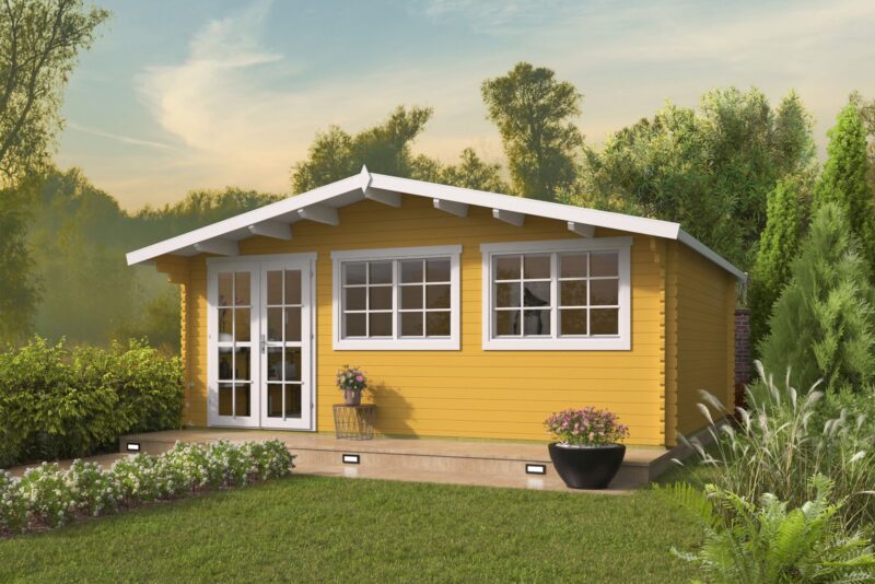 goedkooptuinhuis Tova Blokhut - Tuinhuis Tova | 44 mm | vuren onbehandeld
