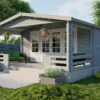 Blokhut - Tuinhuis Wigan | 58 mm | vuren onbehandeld