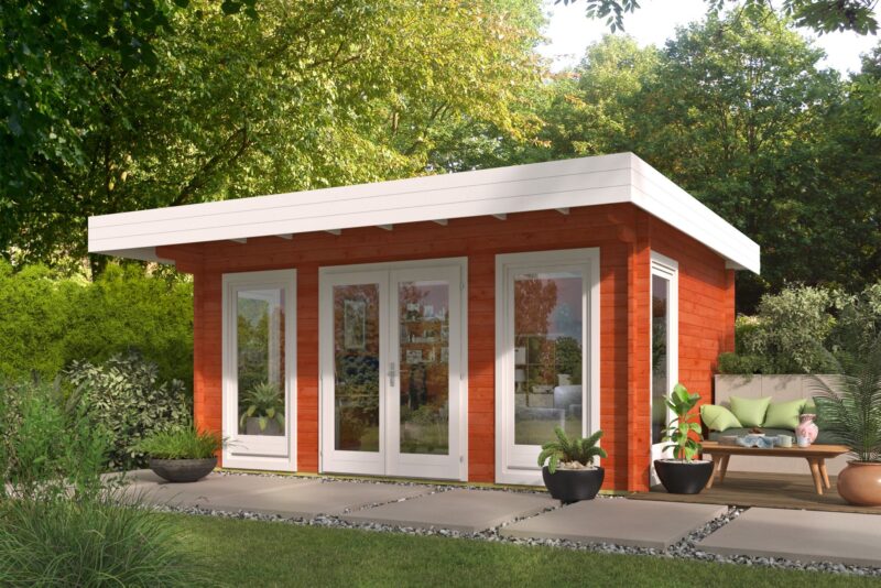 goedkooptuinhuis Yorick 1 Blokhut - Tuinhuis Yorick | 44 mm | vuren onbehandeld