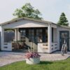 Blokhut - Tuinhuis Coventry | 58 mm | vuren onbehandeld