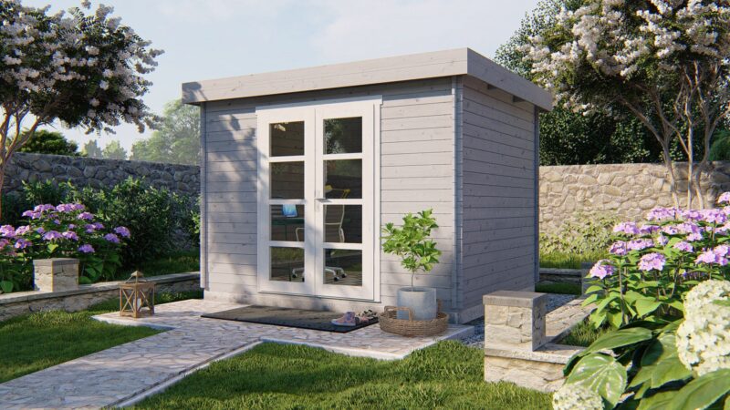 Blokhut - Tuinhuis Hypermodern | 28 mm | vuren onbehandeld